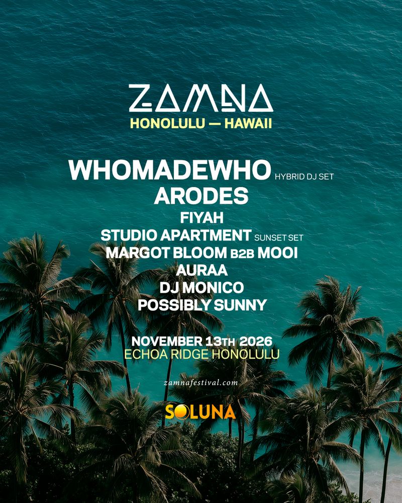 Zamna Hawaii event artwork