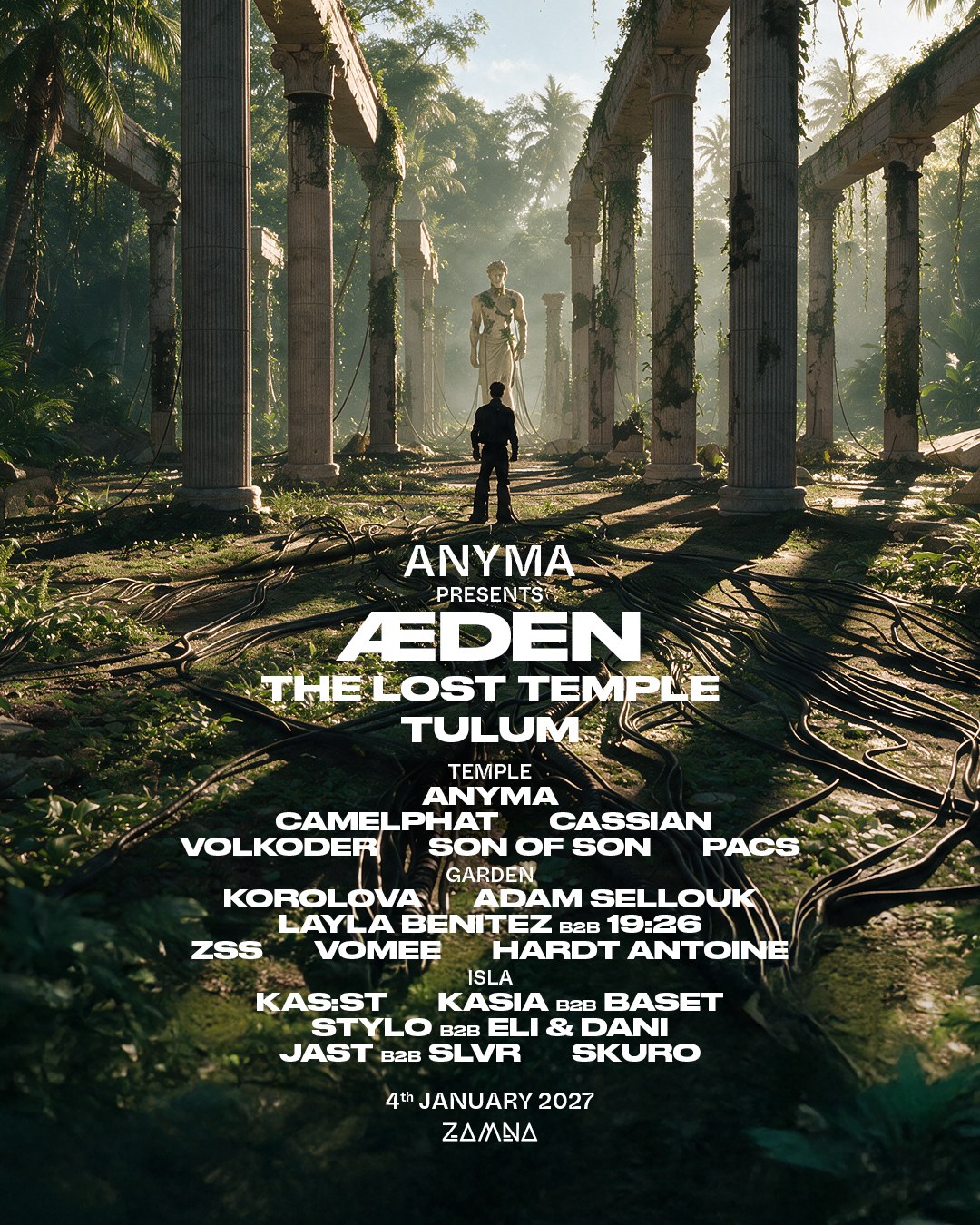 Anyma presents Æden Tulum event artwork