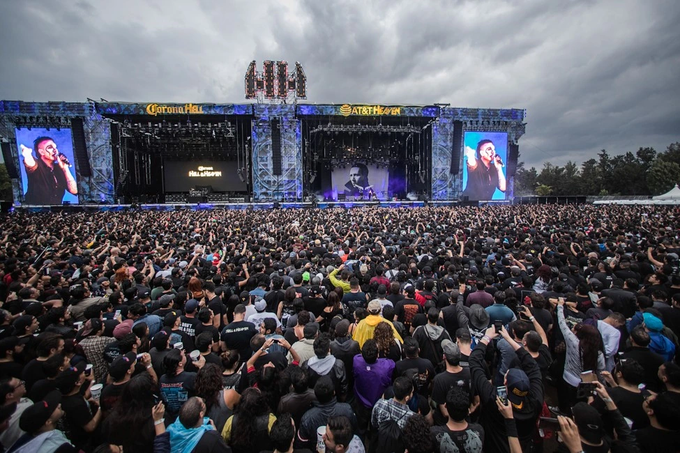 Hell and Heaven festival crowd in front of its main stage