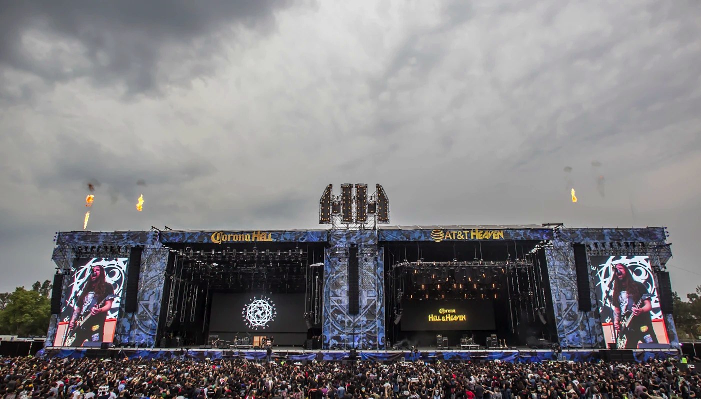Hell and Heaven festival crowd in front of its main stage